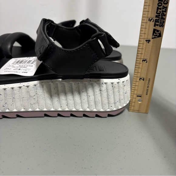 Reef Vista Higher Raya Black Platform Women's Sandals NWT Size 10 Strappy - Picture 6 of 9